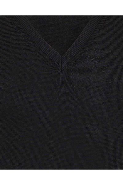 SÜVARİ V-Neck Black Suede - Men's Sleeveless, Tr 2013700401