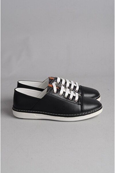 SEÇ KUNDURA Γνήσιο Δερμάτινο Μαύρο Ανατομικά Γυναικεία Παπούτσια - SEÇ 501