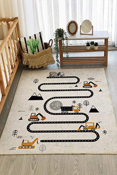 Evmila Baskılı 7mm Kalınlıkta Çocuk Halısı