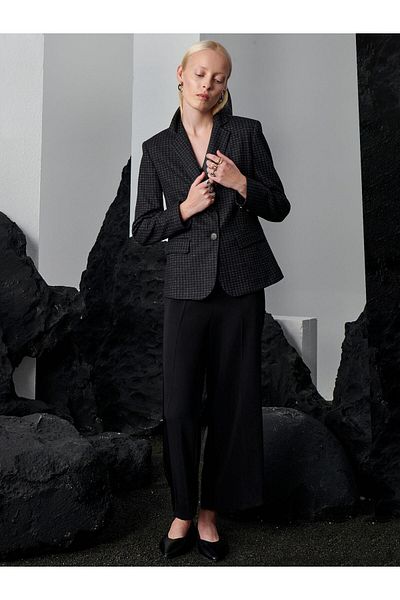 RİVUS Side Zip Baggy Trousers - Black