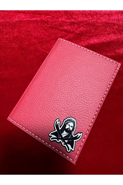 ATTA PAZARLAMA حامل ترخيص هرتز من الجلد الأحمر من زجاج شبكي منقوش، حافظة ترخي...