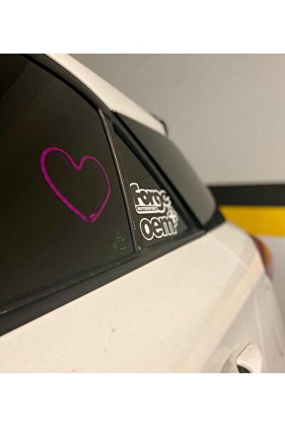 TREND RGB Dokunmatik Kumandalı Araç İçi Neon Kalp 12 Renkli 8 Modlu Araç İçi Dekor