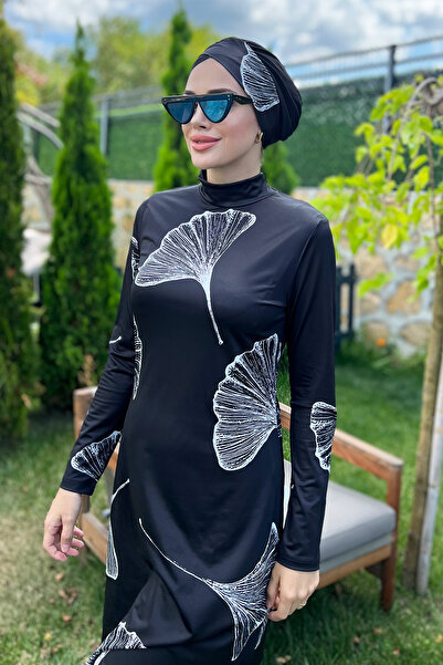 Remsa Mayo Costum de baie cu hijab din Lycra 2208 alb Rümeysa