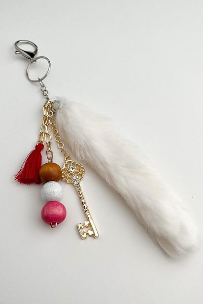 Modex Colorful Key Figured Feather Bag Accessory (17cm)