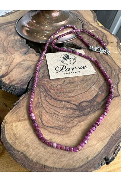 parze doğaltaş Yakut Doğal Taş Dİzi Kolye