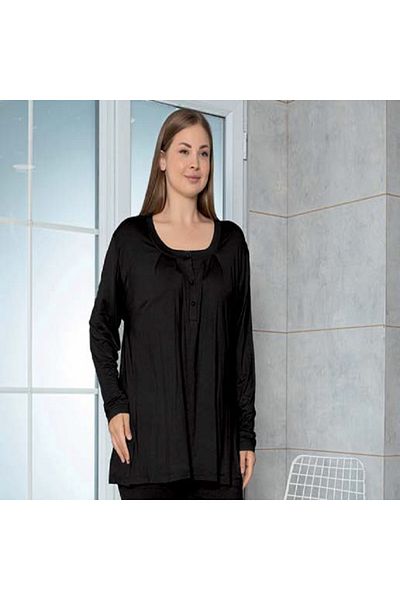 LİMİSSİ Set de pijamale oversize cu mânecă lungă pentru femei
