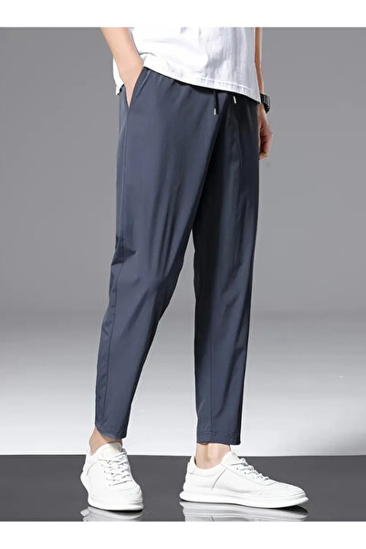 yx yustex sport Pantaloni de trening cu croială dreaptă, albastru marin, larg...