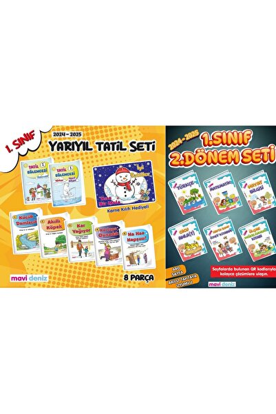 Mavi Deniz Yayınları MAVİ DENİZ YAYINLARI 1.Sınıf 2.Dönem 6 lı set(2025)+1.Sı...