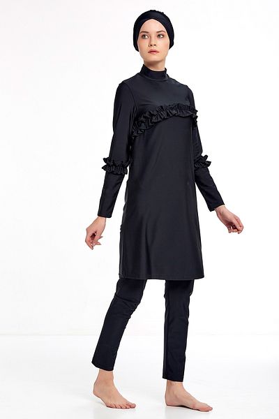 Remsa Mayo Μαγιό Lycra Hijab 4333 Μαύρο