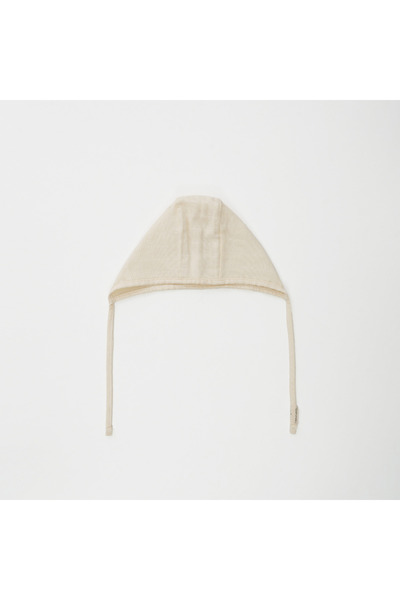 softnbej Oeko-Teks Certified 100% Cotton Ecru Muslin Baby Bonnet Hat