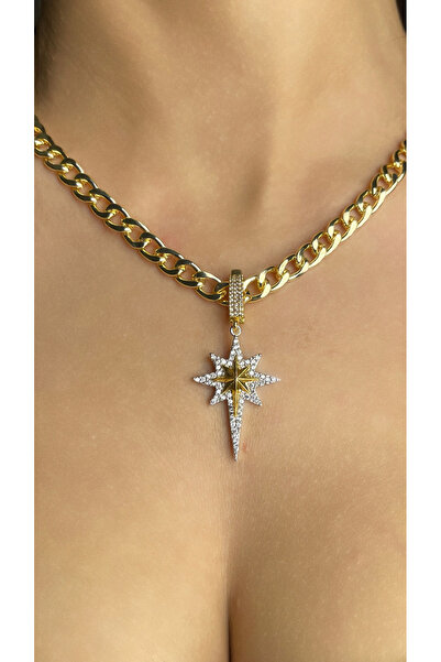 Jewerly قلادة النجمة القطبية الذهبية