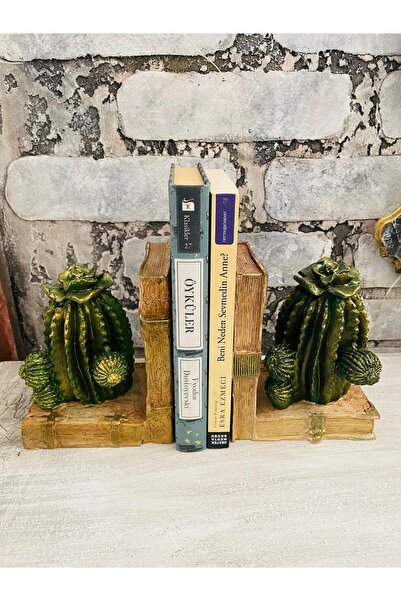 BOYAKAD KİTAP TUTUCU KAPTÜST HEYKEL DEKORASYON OBJE EV TASARIMI