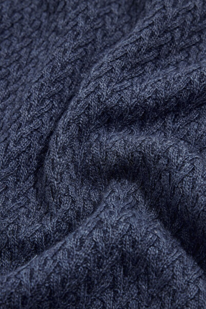 W Collection Indigo Crewneck Long Sleeve Sweater