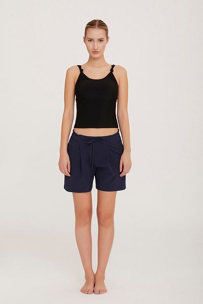 Remsa Mayo Lycra Damen Sea Pool Badeanzug Shorts Cass S033 Dunkelmarine Remsa Badeanzug