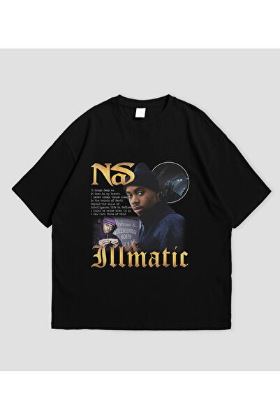 SVART WEAR Nas - Retro dizajn unisex Oversize kroj T-shirt