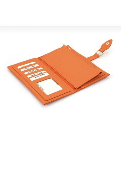 chocolatebag Γυναικείο πορτοφόλι πορτοκαλί
