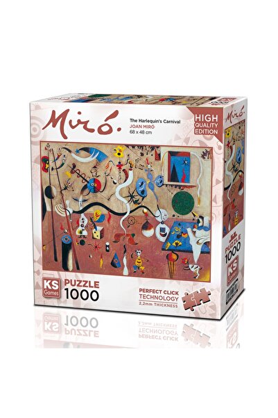 Ks Games Carnival of Harlequin Joan Miro 1000 Parça Puzzle