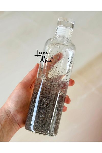 Luca Mia Breeze Glass Water Bottle 500 ml