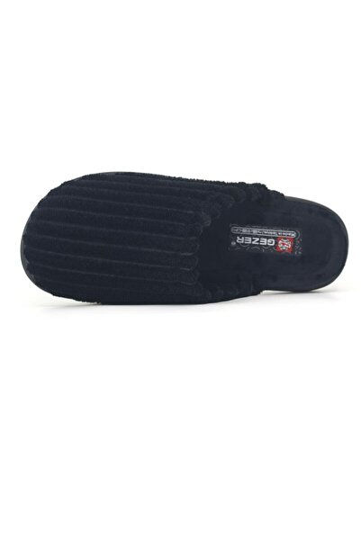 GEZER SİYAH HAVLU PELUŞ YUMUŞAK KADIN EV VE MİSAFİR TERLİĞİ