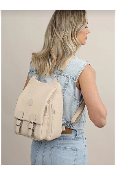 Gullfoss حقيبة ظهر نسائية من قماش الكلنكر مع حزام للذراع