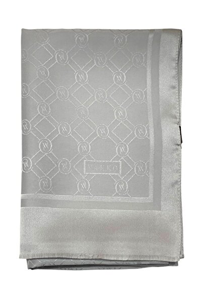 Vakko AÇIK GRİ JAKARLI ŞAL