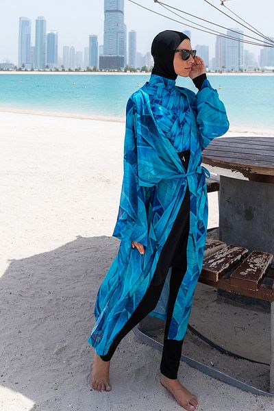 Remsa Mayo RP014 Berrin - Μαγιό Hijab, Single Caftan Kimono Pareo