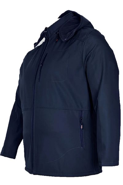 Lifeguard Ανδρικό παλτό Softshell Αδιάβροχο με κουκούλα Plus Size 3XL-8L