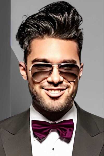 Uniquetrenders Men's Solid Color Satin Bow Tie