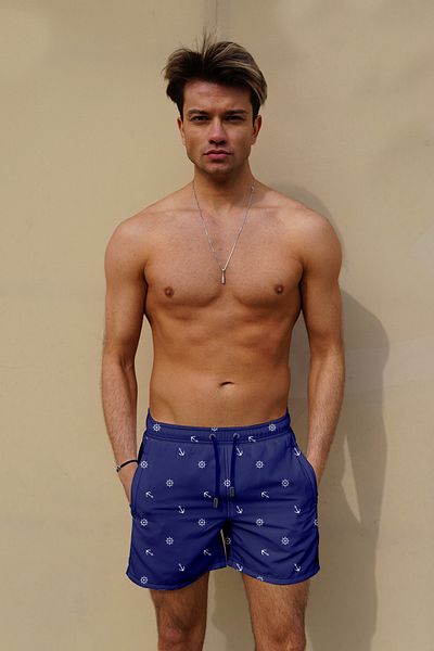 Remsa Mayo Men's Pool Swim Shorts Patterned 101