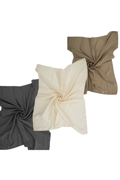 softnbej Set of 3 Colorful Muslin Blanket 100% Cotton 100x120 Cm - Oeko-Teks Certified