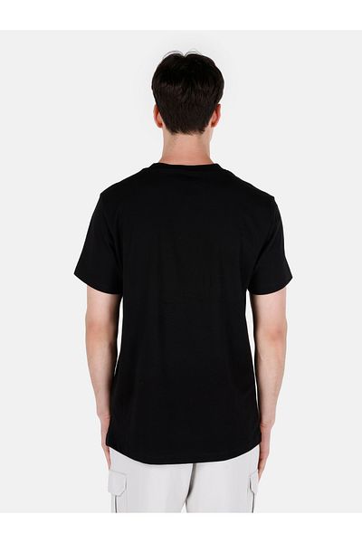 Colin's Regular Fit Round Neck Plain Men's Black Short Sleeve T-Shirt
