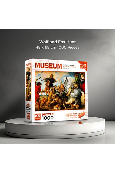 Ks Games Wolf and Fox Hunt 1000 Piece Puzzle