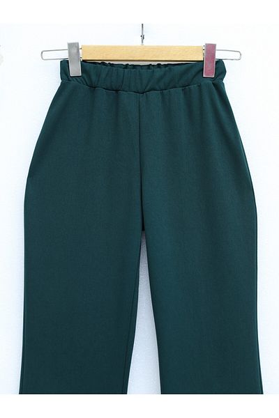 Modamorfo Παντελόνι από ύφασμα εισαγωγής Emerald Flare Leg