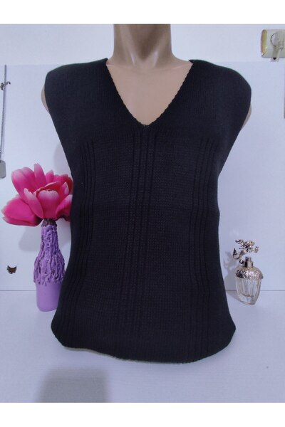 TOKSOY ÖRME KALIN SIFIR KOL YÜN İÇLİK