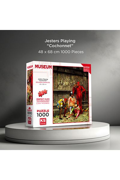 Ks Games Jesters Playing “Cochonnet” 1000 Piece Puzzle