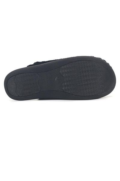 GEZER Black Towel Plush Soft Women's Home and Cleaner Slippers