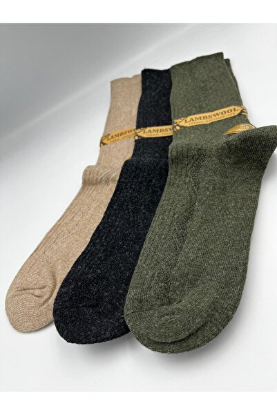 B Beşiroğlu Since 1980 3-слойни безшевни термо чорапи от агнешка вълна, дебели, зимни, екстра топли, за мъже