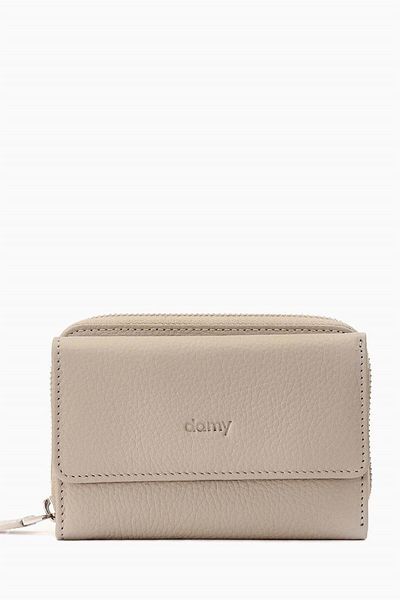 DAMY Genuine Leather Women's Wallet - Portfolio 925mg - Mink