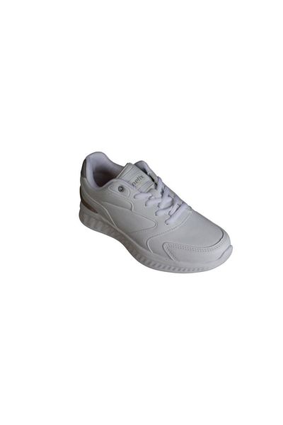 Kinetix Kinetix Women's White Skin Comfort Sole Sneaker Walking Sneakers