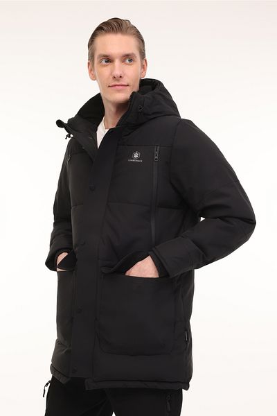 lumberjack ML ADLERS LONG COAT 4PR Palton lung pentru bărbați negru