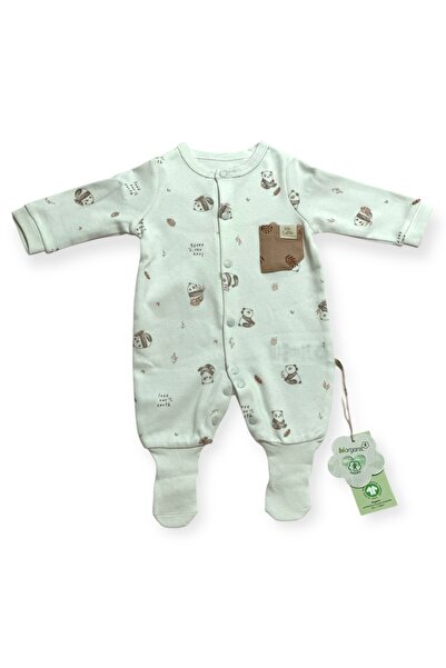 Biorganics BİORGANİC LOVE OUR EARTH ROMPER WITH FEET MOCHA