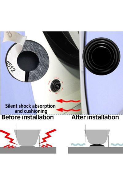 Skygo 10 Pieces Car Door Sound Shock Absorbing Pad