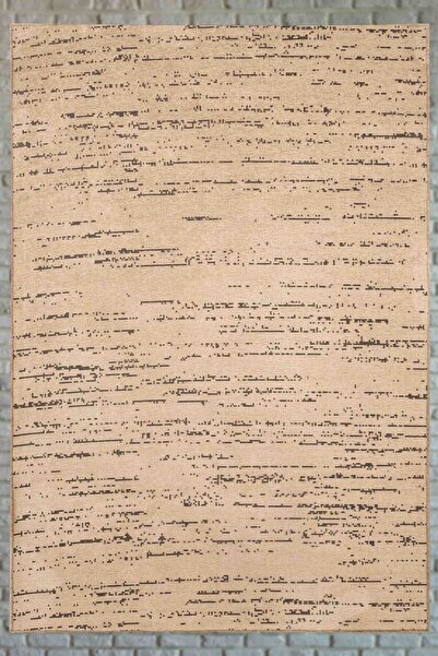 Lorente Home Moreno Viskon Dokuma Halı Kaymaz Taban Yıkanabilir Bej Antre Hal...