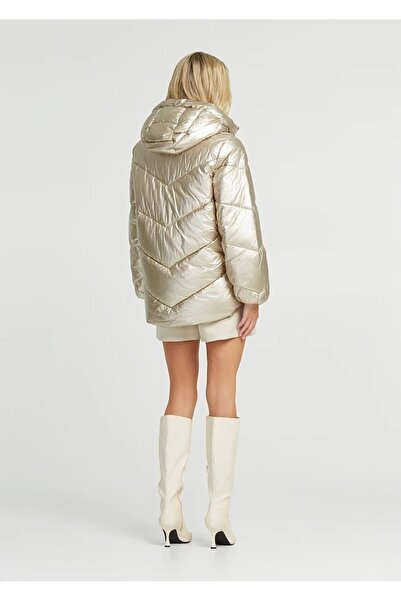 BSB Kapüşonlu Metalik Şişme Ceket