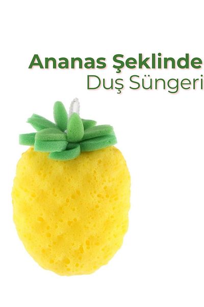 ARVALE Pineapple Shaped Shower Sponge Fruit Shaped Bath Sponge