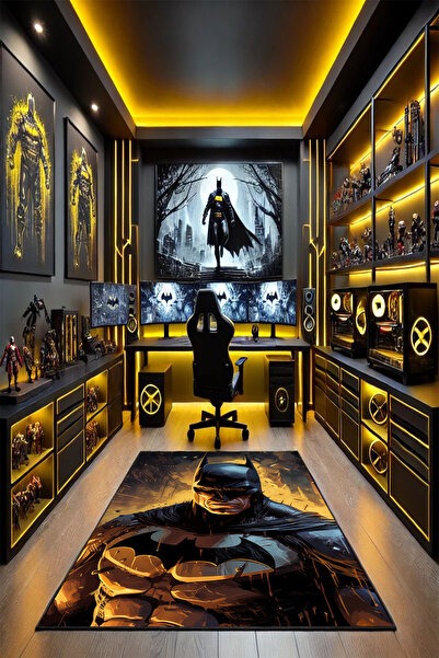 THEMODERNHANE Kaymaz Taban Makinede Yıkanabilir Gaming Oyuncu Playstation Xbo...