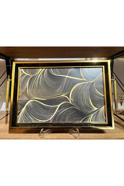 Aless Decorative Luxury Engagement Ring Dowry Tea Coffee Tray