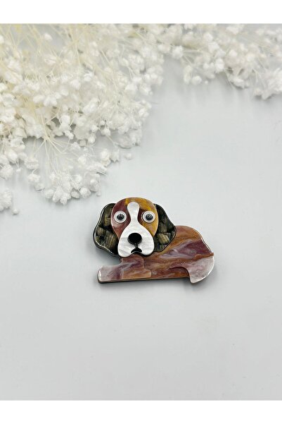 MyladyAccessoriess Sevimli 3 Boyutlu Köpek Broş