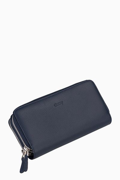 DAMY Genuine Leather Unisex Hand Portfolio 8265mg - Navy Blue