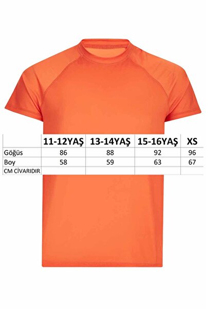 Remsa Mayo Orange Youth Men's Swim T-Shirt - UV Protection, Short Sleeve 5630